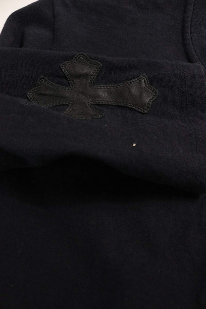 Chrome Hearts Sleeve Cross Patch Henley Long Sleeve Tee Size SM