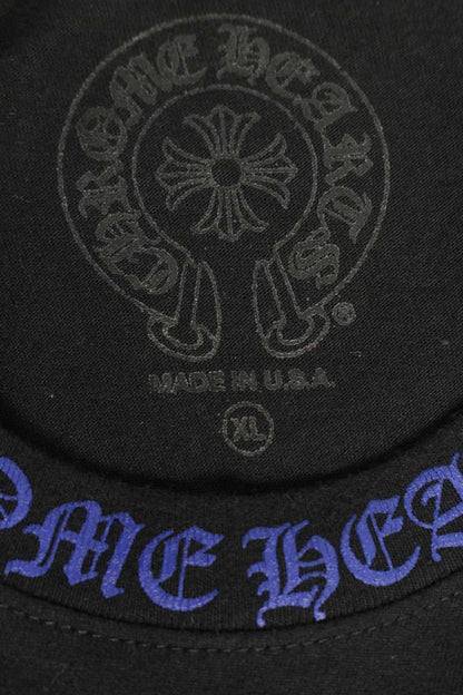 Chrome Hearts Neck Logo Long Sleeve Tee Black/Blue Size XL