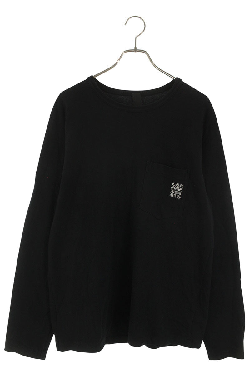 Chrome Hearts Y NOT Long Sleeve Pocket Tee Black Size L
