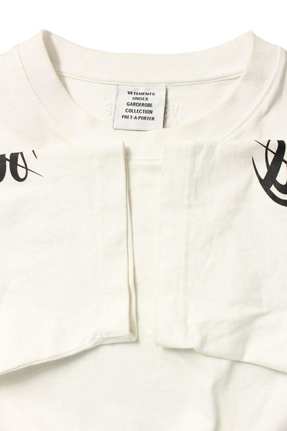 Vetements 22AW Logo Long Sleeve T-Shirt White Size M