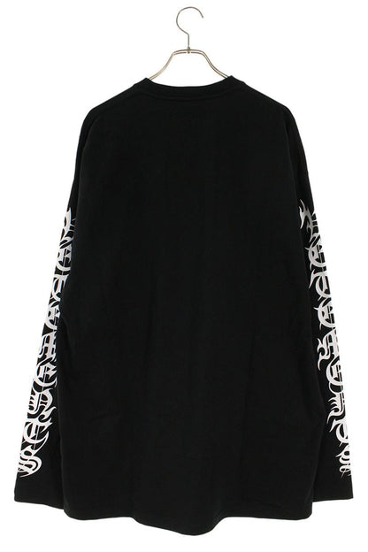 Vetements 22AW Logo Long Sleeve T-Shirt Black Size M