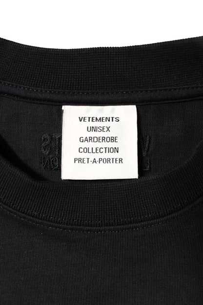 Vetements 22AW Logo Long Sleeve T-Shirt Black Size M