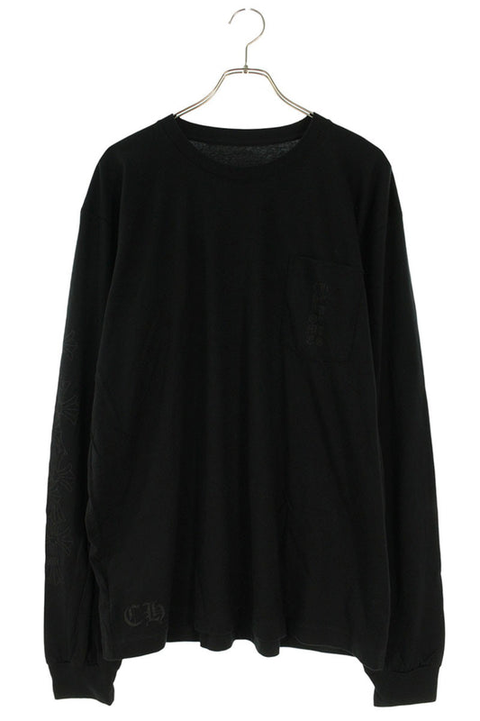 Chrome Hearts Miami Ltd. Sleeve Logo Long Sleeve Tee Black Size XL