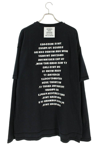 Vetements 24AW Long Sleeve T-Shirt Black Size S