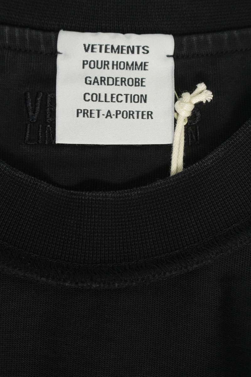 Vetements 26SS Long Sleeve T-Shirt Black Size L