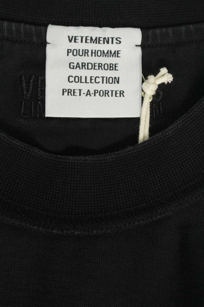 Vetements 26SS Long Sleeve T-Shirt Black Size L