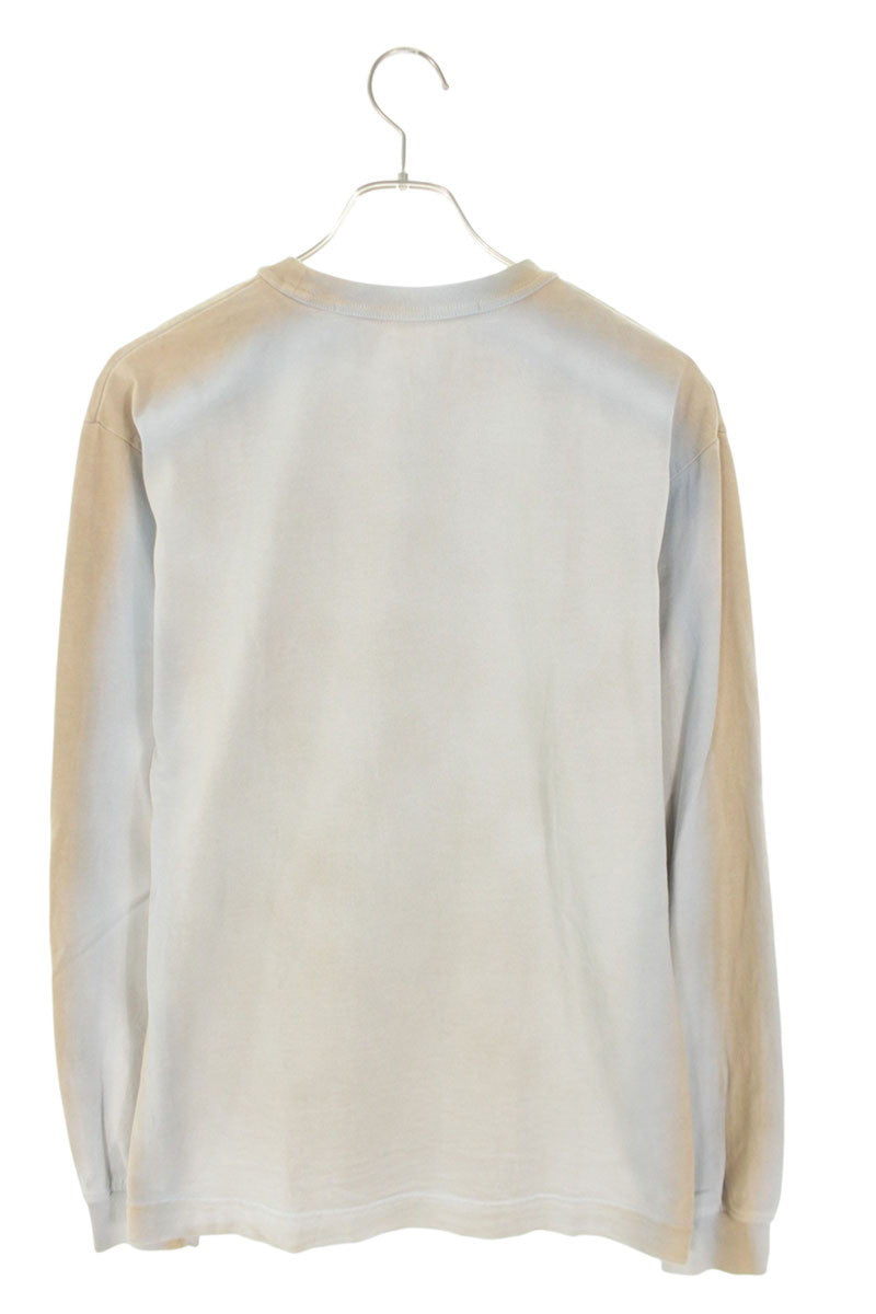 ALEXANDER WANG Logo Print Tie-Dye Long Sleeve Tee Size XS
