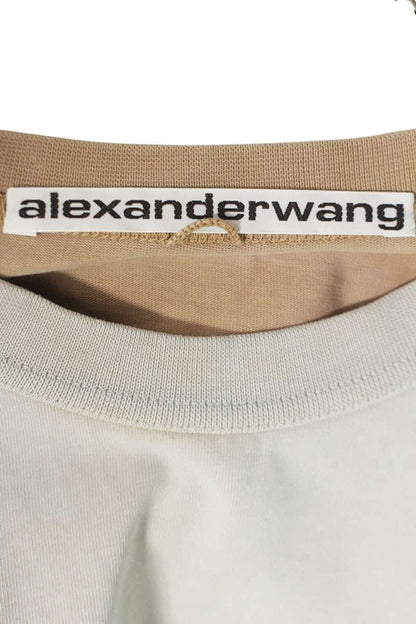 ALEXANDER WANG Logo Print Tie-Dye Long Sleeve Tee Size XS