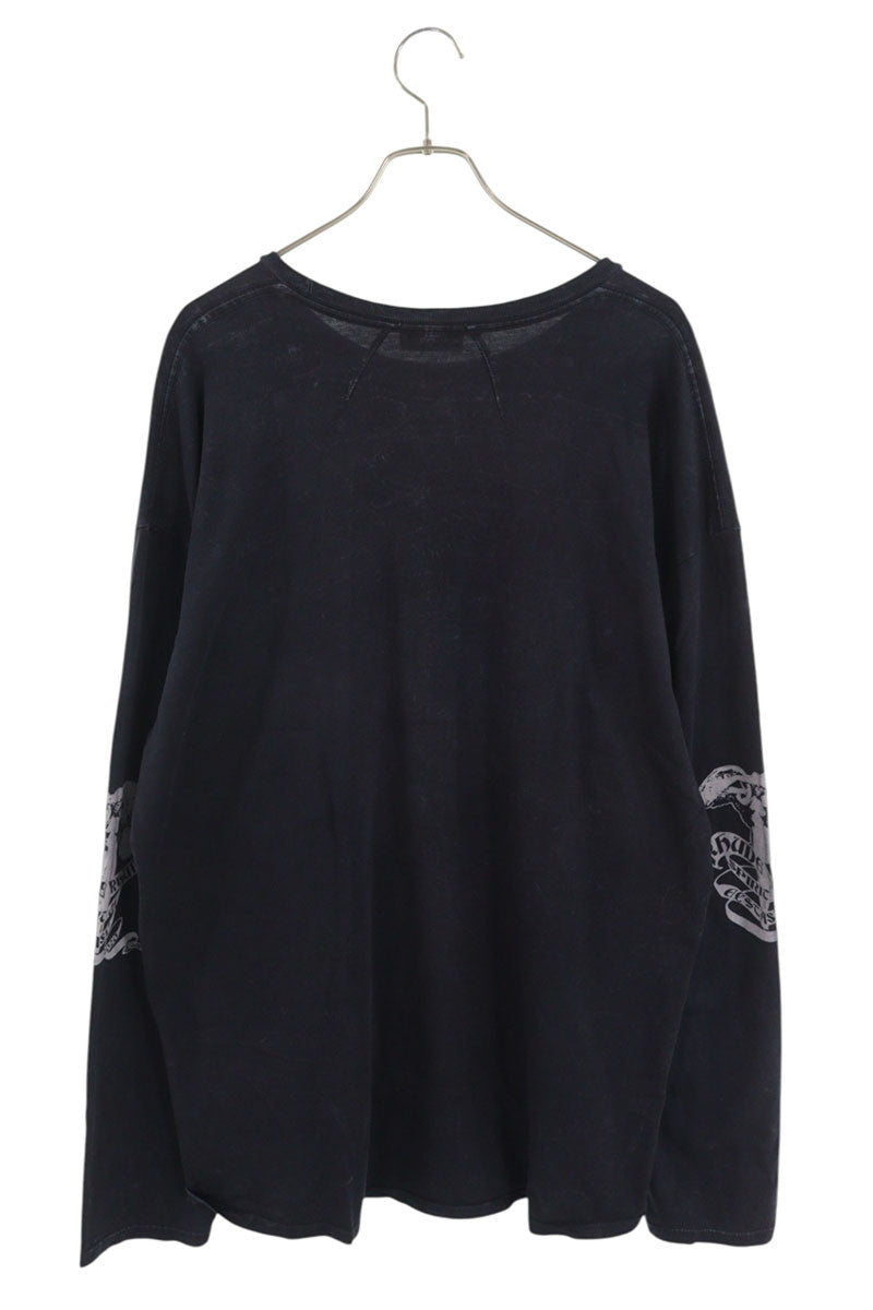 Rhude Vintage Print Long Sleeve T-Shirt Black Size L