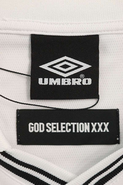 Umbro x GOD SELECTION XXX Logo Print Long Sleeve T-Shirt White Size M