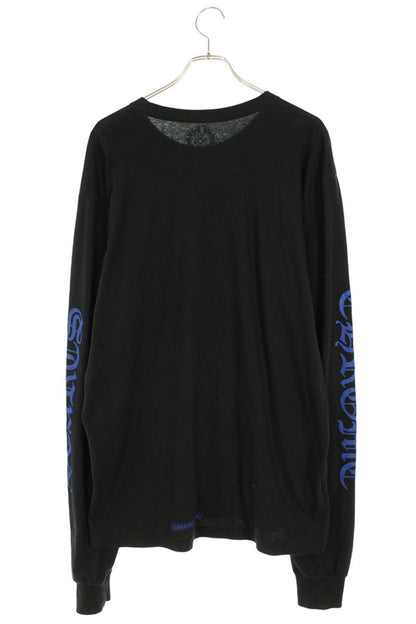 Chrome Hearts Neck Logo Print Long Sleeve Tee Black/Blue Size XL