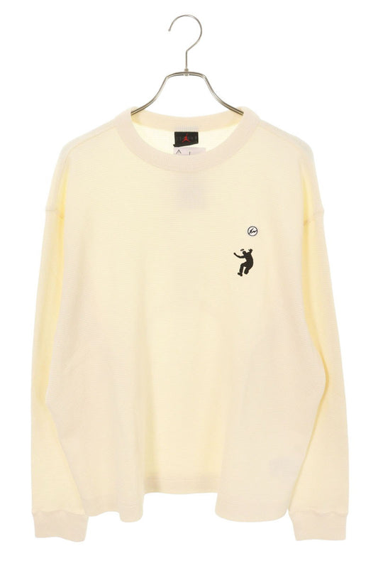 fragment design x Nike Logo Long Sleeve Top White Size L