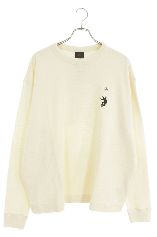 fragment design x Nike Logo Long Sleeve Top White Size XL