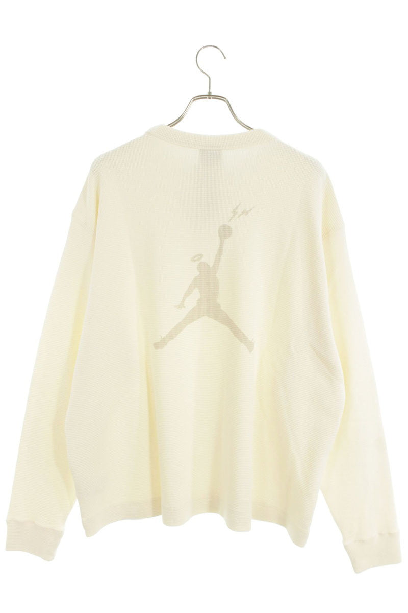 fragment design x Nike Logo Long Sleeve Top White Size XL