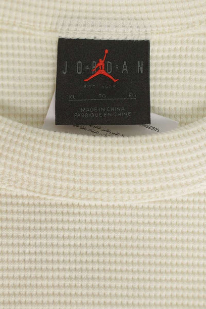 fragment design x Nike Logo Long Sleeve Top White Size XL