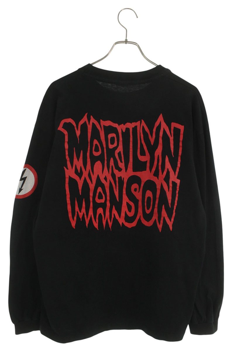 VINTAGE MARILYN MANSON The Satanic Army Long Sleeve T-Shirt Size XL