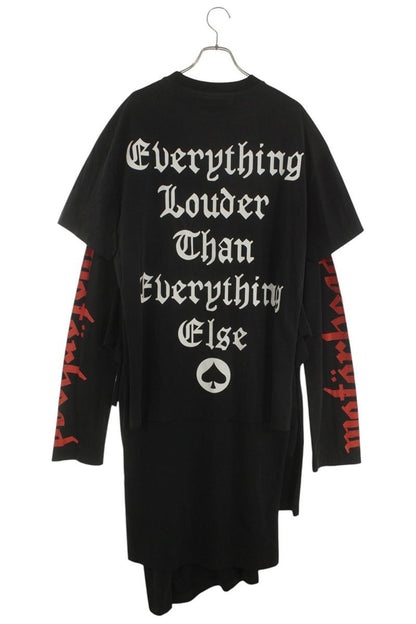 Vetements Black Layered Band Tee Long Sleeve Dress Size XS