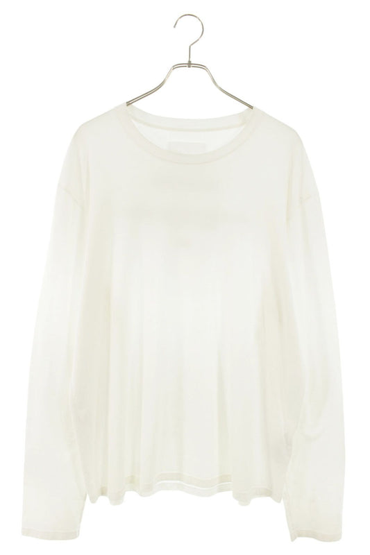 Jil Sander 24AW Logo Print Long Sleeve T-Shirt White Size XXL