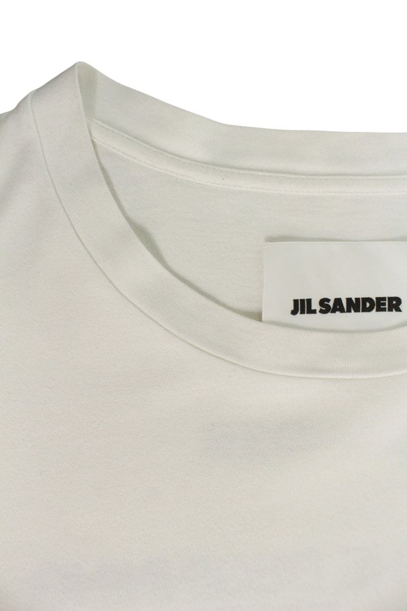 Jil Sander 24AW Logo Print Long Sleeve T-Shirt White Size XXL