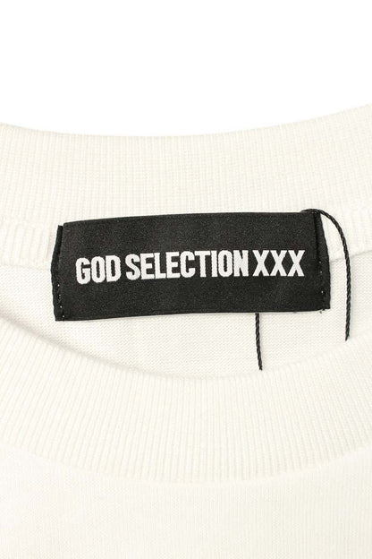 GOD SELECTION XXX Numbering Print Long Sleeve Tee White Size XXL