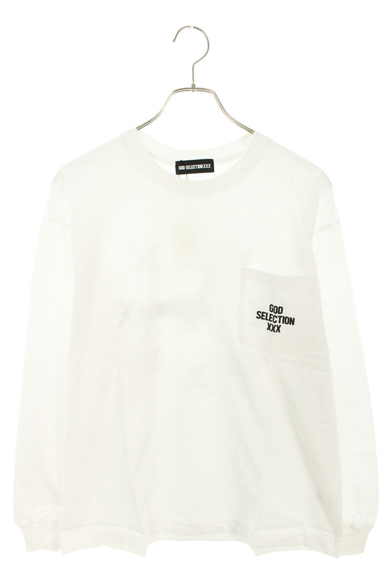 GOD SELECTION XXX Print Long Sleeve T-Shirt White Size S