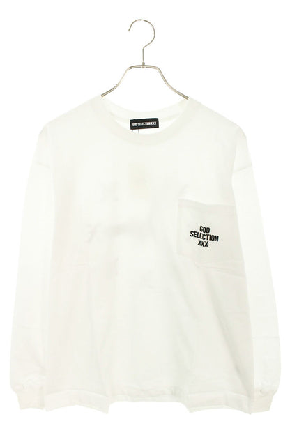 GOD SELECTION XXX Print Long Sleeve T-Shirt White Size S