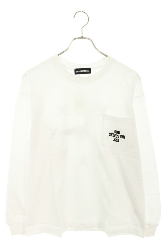 GOD SELECTION XXX Print Long Sleeve T-Shirt White Size S
