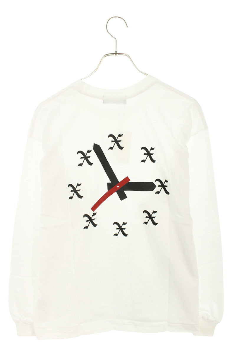 GOD SELECTION XXX Print Long Sleeve T-Shirt White Size S