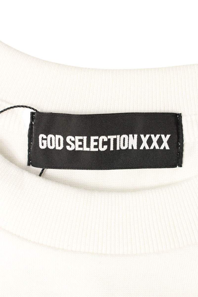 GOD SELECTION XXX Print Long Sleeve T-Shirt White Size S