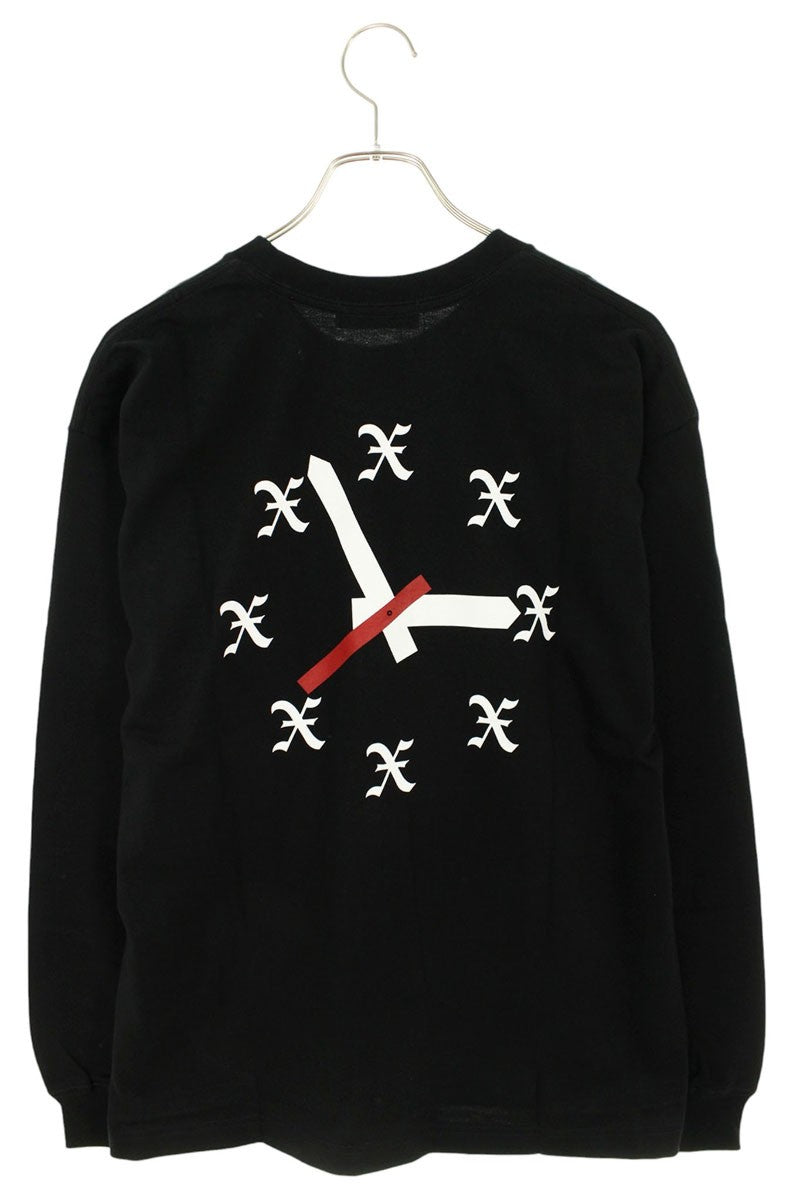 GOD SELECTION XXX Print Long Sleeve T-Shirt Black Size S