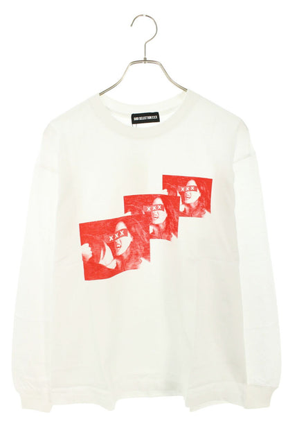 GOD SELECTION XXX Photo Print Long Sleeve Tee White Size S