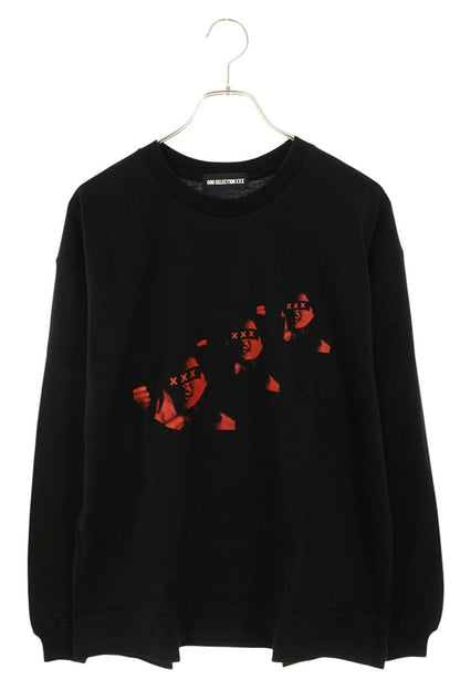 GOD SELECTION XXX Photo Print Long Sleeve Tee Black Size M