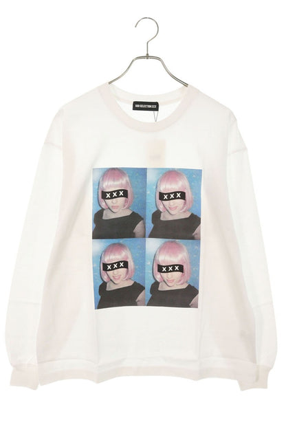 GOD SELECTION XXX Photo Print Long Sleeve Tee White Size M