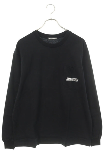 GOD SELECTION XXX Back Photo Print Long Sleeve Tee Black Size S