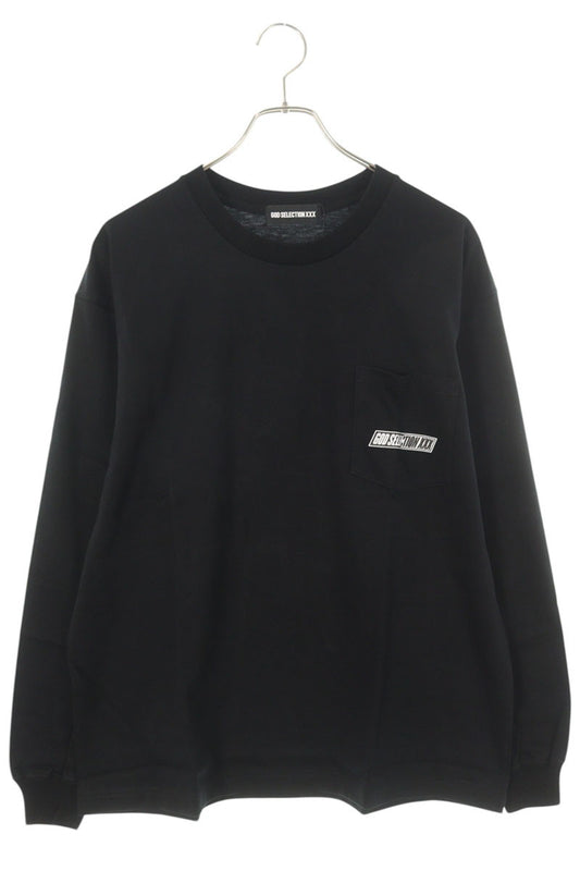 GOD SELECTION XXX Back Photo Print Long Sleeve Tee Black Size S
