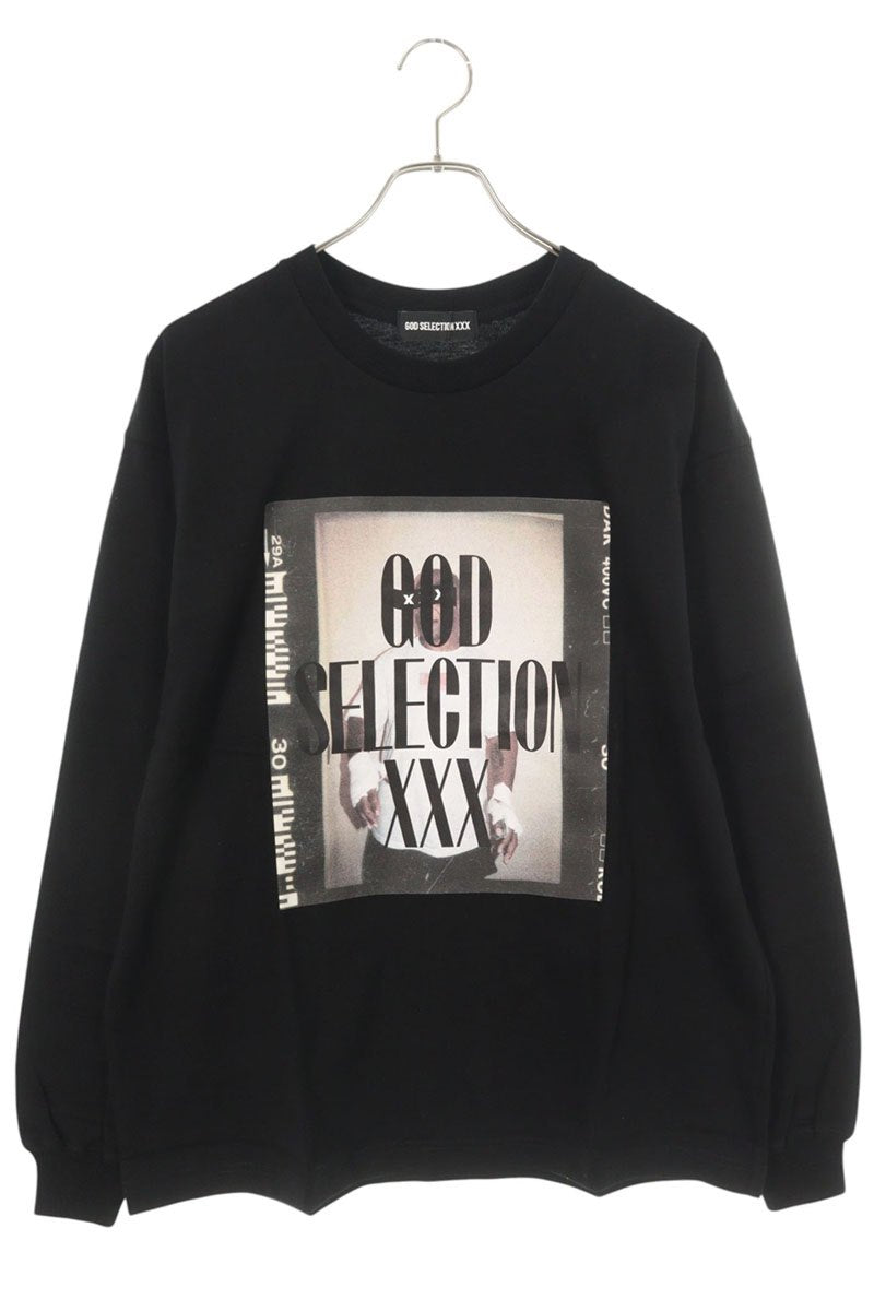 GOD SELECTION XXX Photo Print Long Sleeve Tee Black Size S