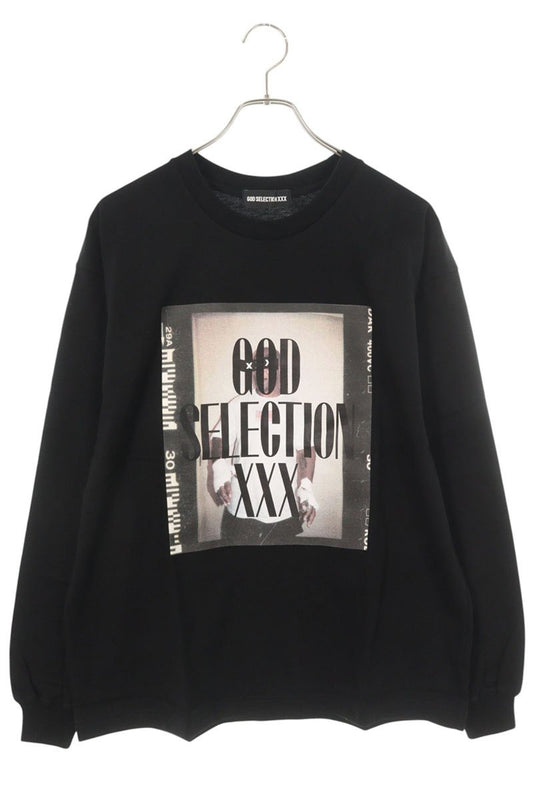 GOD SELECTION XXX Photo Print Long Sleeve Tee Black Size S