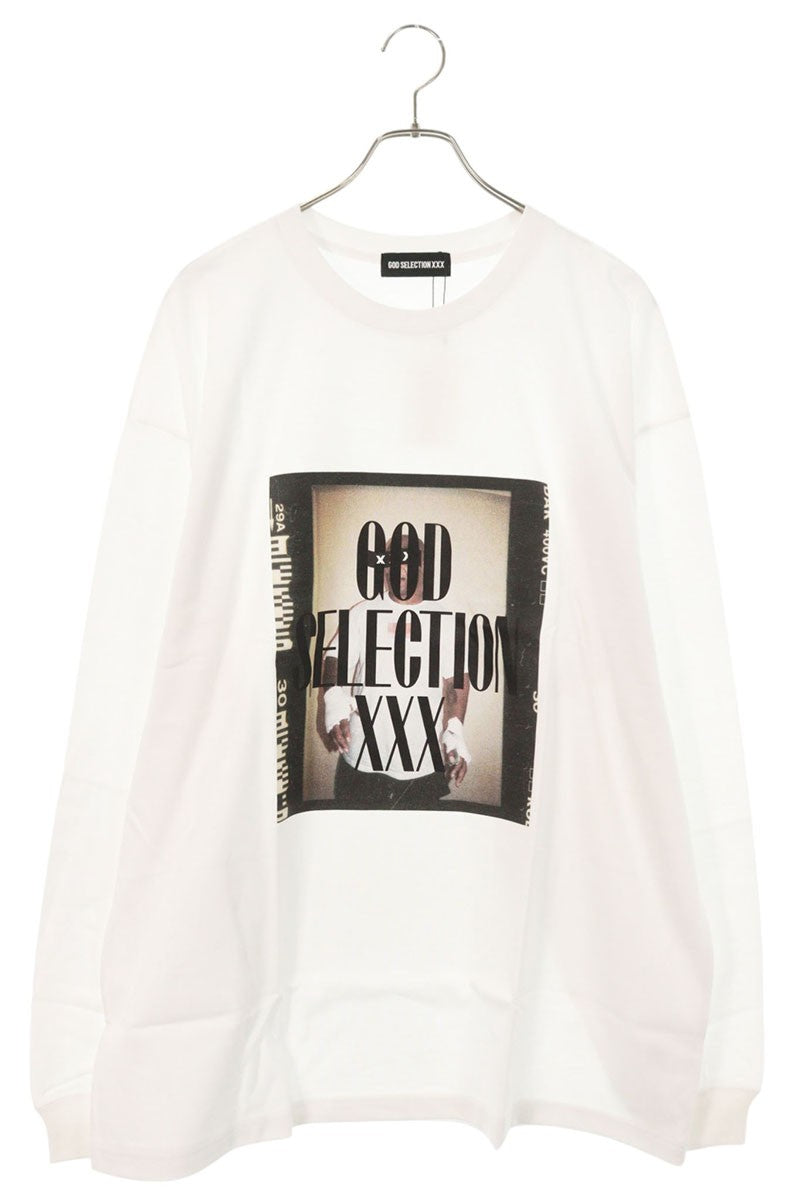 GOD SELECTION XXX Photo Print Long Sleeve Tee White Size XXL
