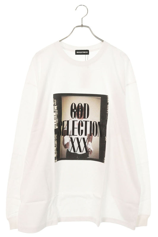 GOD SELECTION XXX Photo Print Long Sleeve Tee White Size XXL