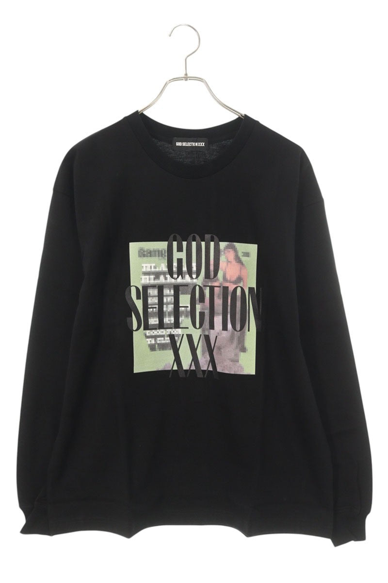 GOD SELECTION XXX Photo Print Long Sleeve Tee Black Size S