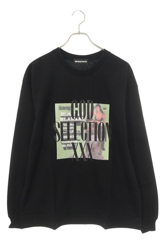 GOD SELECTION XXX Photo Print Long Sleeve Tee Black Size S