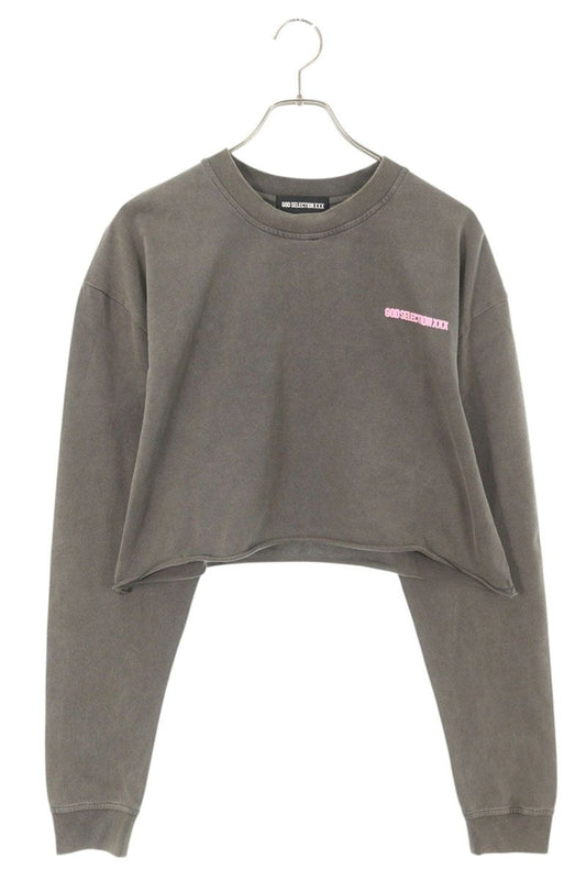 GOD SELECTION XXX Logo Print Long Sleeve Tee Black Size L