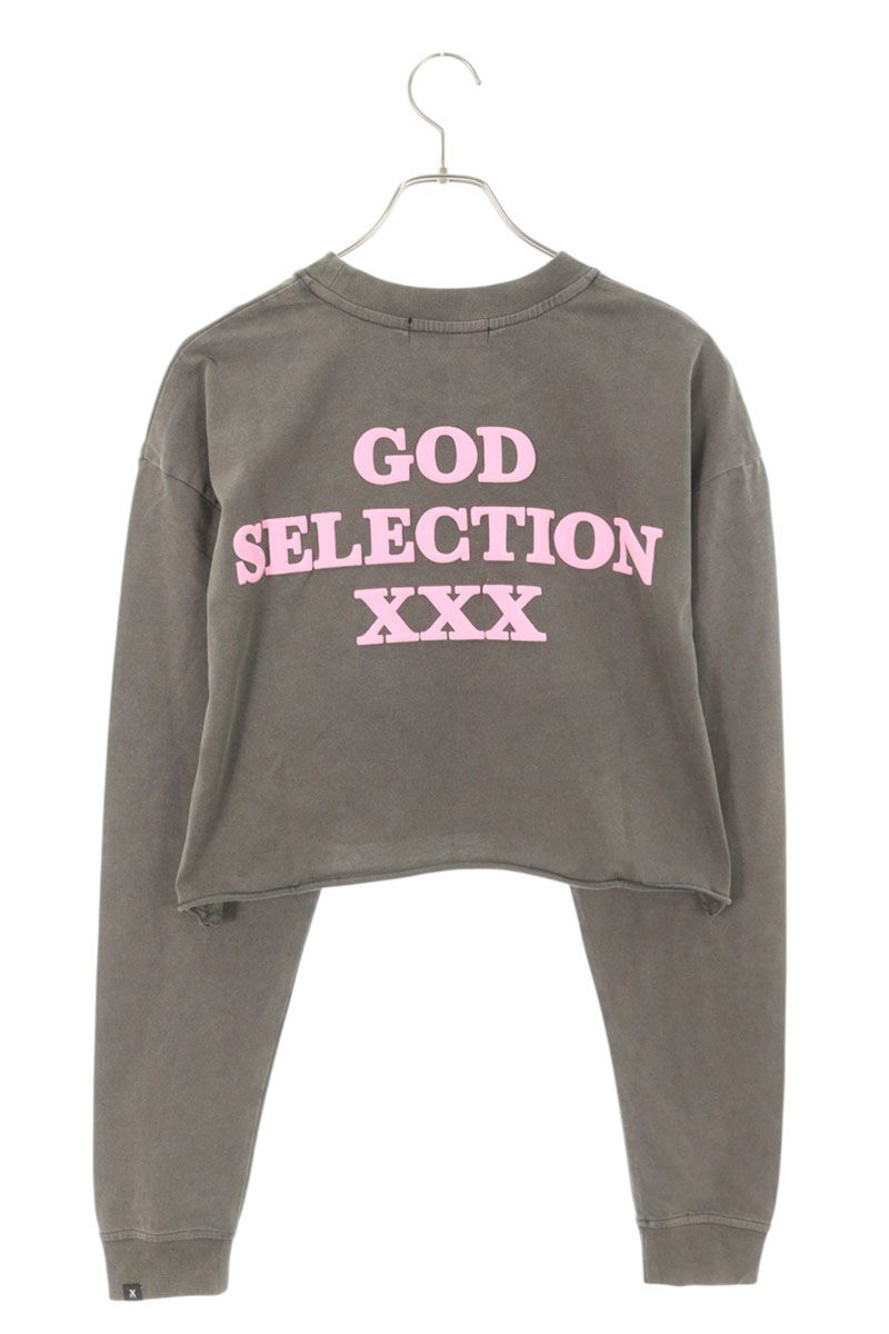 GOD SELECTION XXX Logo Print Long Sleeve Tee Black Size L