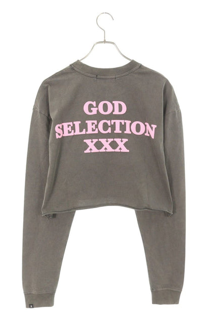 GOD SELECTION XXX Logo Print Long Sleeve Tee Black Size L