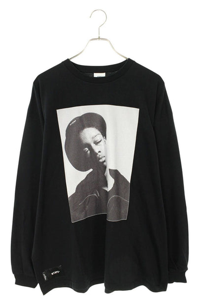 Wtaps Front Print Long Sleeve T-Shirt Black Size L