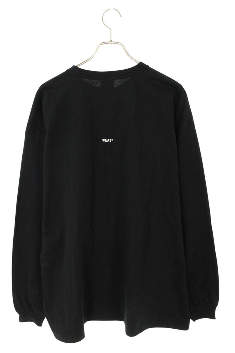 Wtaps Front Print Long Sleeve T-Shirt Black Size L