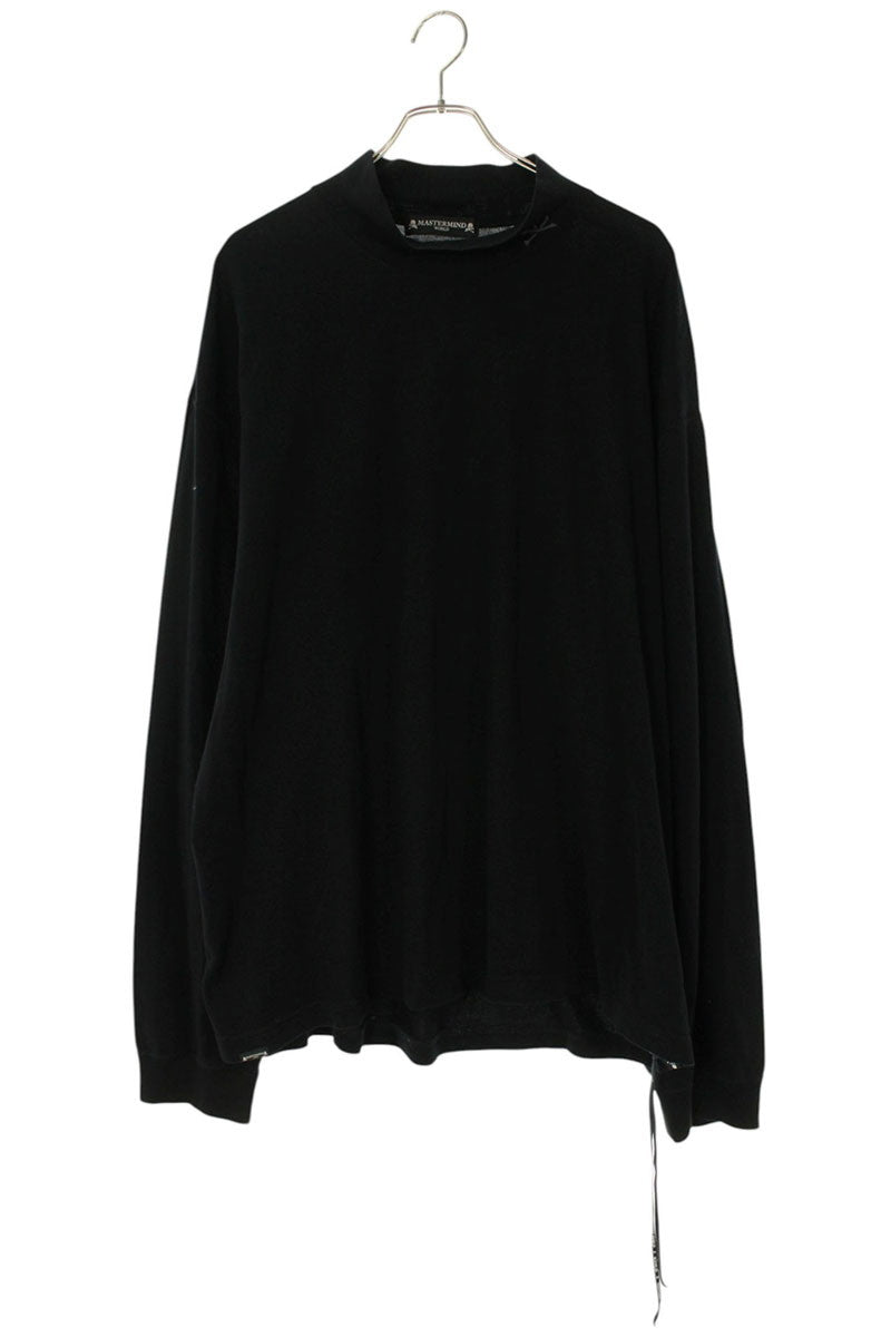 mastermind 22SS Skull Logo Mock Neck Top Black Size XL