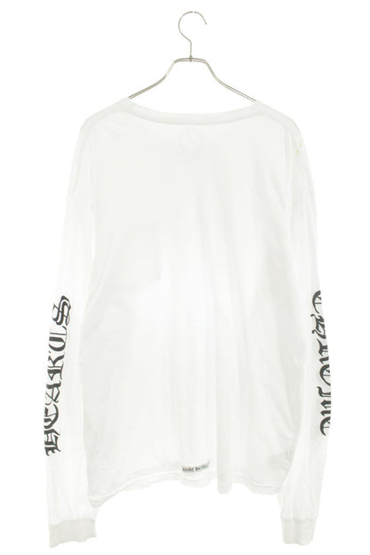 Chrome Hearts Neck Logo Long Sleeve Tee White Size XXL