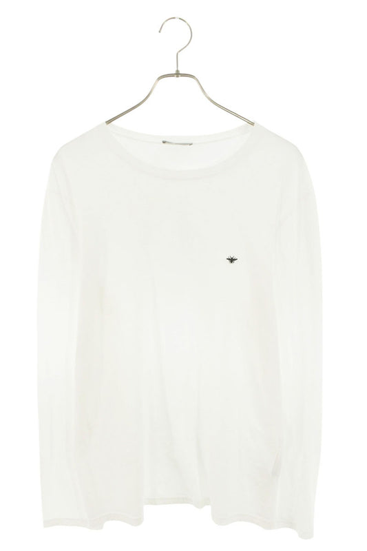 Dior HOMME BEE Embroidered Long Sleeve T-Shirt White Size L