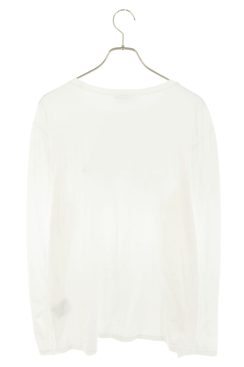 Dior HOMME BEE Embroidered Long Sleeve T-Shirt White Size L
